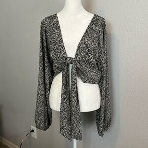 Princess Polly New Mood Top Black Size 10 NWT